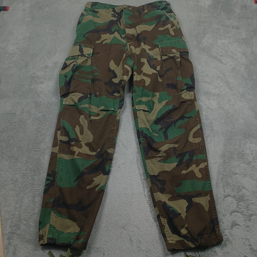 Vintage US‎ Military Pants Men Small Green Woodland Hot Weather Combat A2